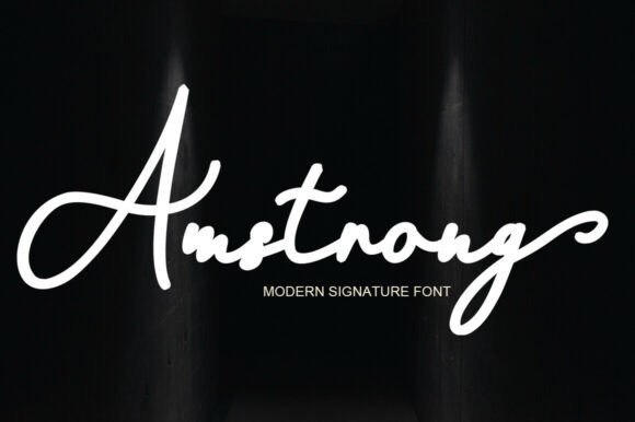 Amstrong: The Modern Signature Script for Authentic Branding