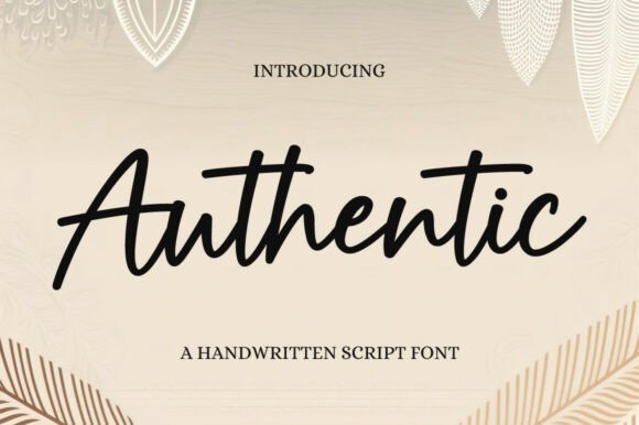 Authentic Script: Refined Elegance for Modern Design