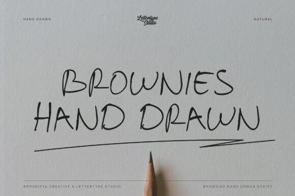 Brownies Handdrawn: The Authentic Script for Your Brand