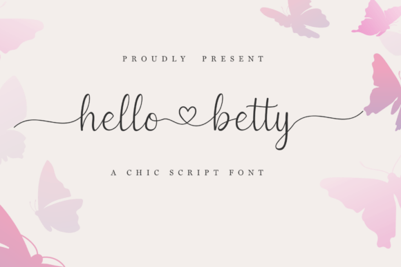 Discover the Charm of the Hello Betty Typeface