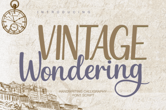 Discover Vintage Wondering: A Handwritten Script for Timeless Design