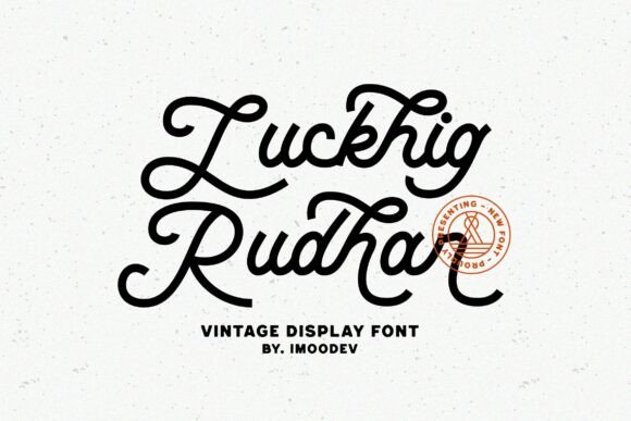 Luckhig Rudhar: A Retro Script Font with a 1960s Soul