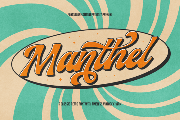 Manthel: A Retro Script Font for Modern Branding