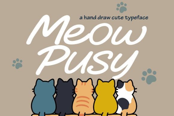 Meow Pusy: The Purrfectly Playful Typeface for Creative Projects