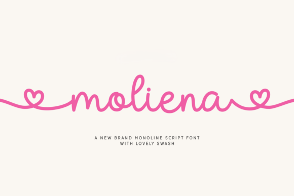 Moliena: The Sweet Script Font with a Heartfelt Touch