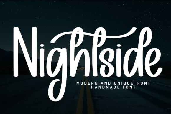 Nightside: A Modern Monoline Brush Script for Confident Brands