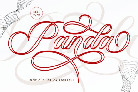Panda Outline: The Elegant Script Font for Sophisticated Projects