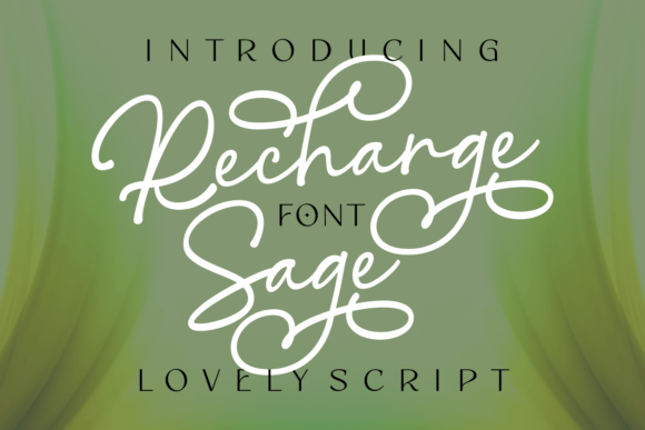 Recharge Sage: A Font That Feels Like a Personal Touch