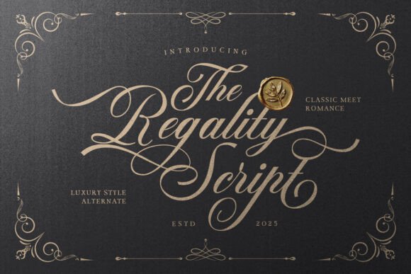 Regality: The Modern Script for Sophisticated Design