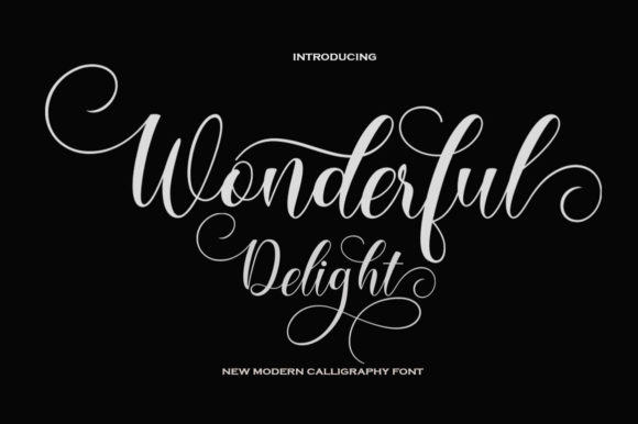 Wonderful Delight: A Script Font That Elevates Your Brand
